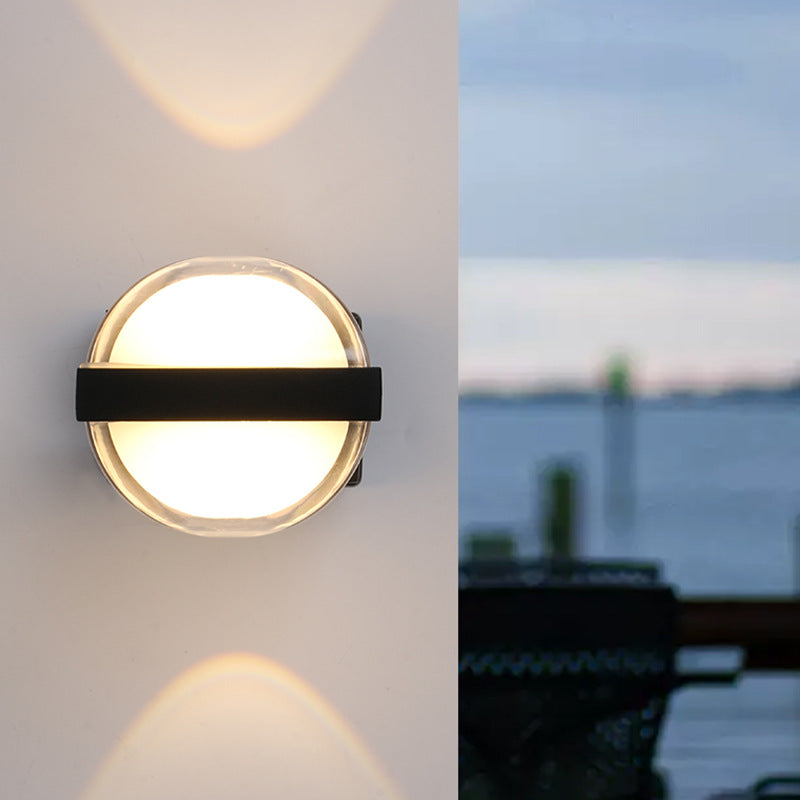Outdoor Wall Lights, Round and Square